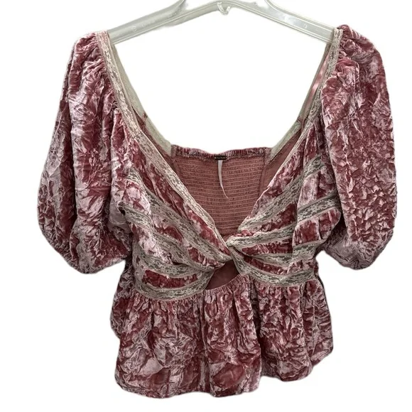 NEW Free People x Revolve Yours Truly Velvet Top - Picture 2 of 6